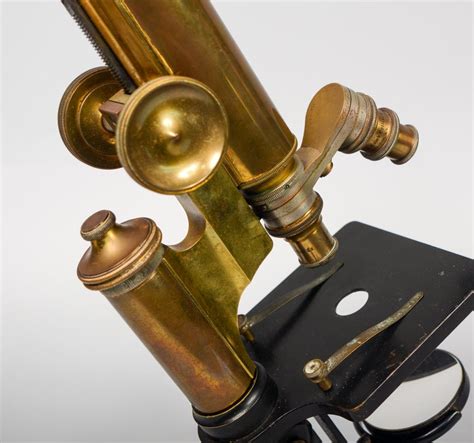 Early 20th Century Bausch And Lomb Brass Microscope At 1stdibs