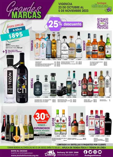 Ofertas Bodegas Alianza En Vinos Y Licores De Octubre Al De