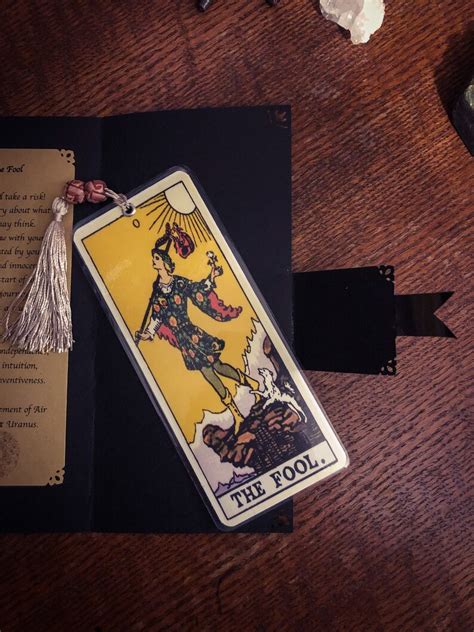 Tarot Bookmark With Mini Reading One Card Pull Rider Waite Etsy