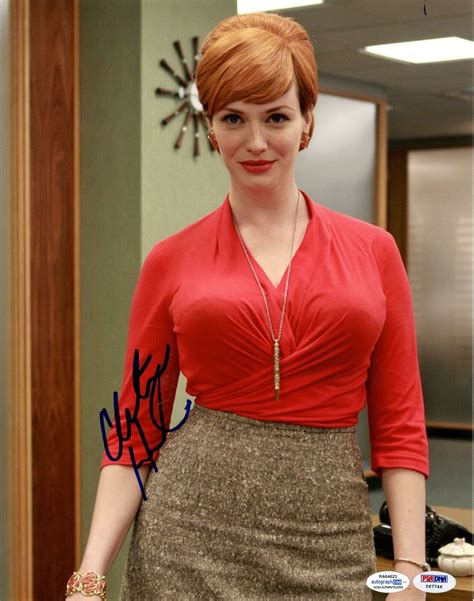 Christina Hendricks Autographed Signed X Photo Hot Sexy Redhead Mad Men PSA Autographia