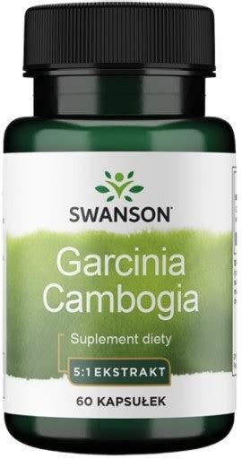 Swanson Garcinia Cambogia Ekstrakt 60kaps Odchudzanie Hamowanie Apetytu