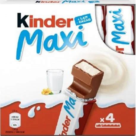 Kinder Barres Maxi Chocolat Au Lait X4 84g MEGASTOREXPRESS