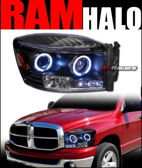 Purchase Black Drl Led Halo Rims Projector Head Lights Lamps Signal