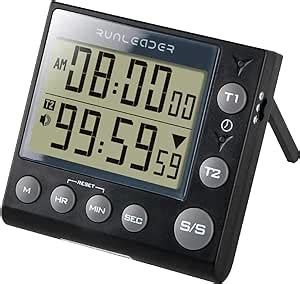 Runleader Digitaler Dual Küchen Timer Bäckerei Timer Countdown Count