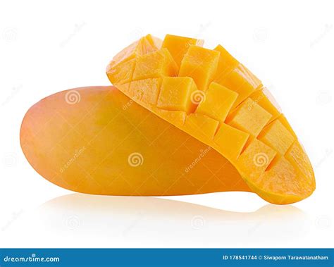 Mango Isolated on a White Background Stock Photo - Image of freshness ...