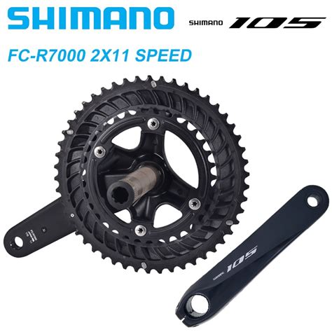 Shimano 105 Hollowtech Ii Fc R7000 ชุดจานหน้าจักรยาน ความเร็ว 2x11 R7000 50 34t 52 36t 11s 170