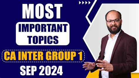 Most Important Topics Of CA Inter Group 1 Sep 24 How To Crack CA