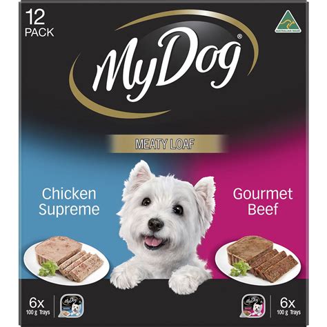 My Dog Adult Wet Dog Food Chicken Supreme And Gourmet Beef Trays 12x100g