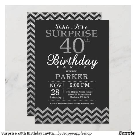 Pin On 40th Birthday Invitations