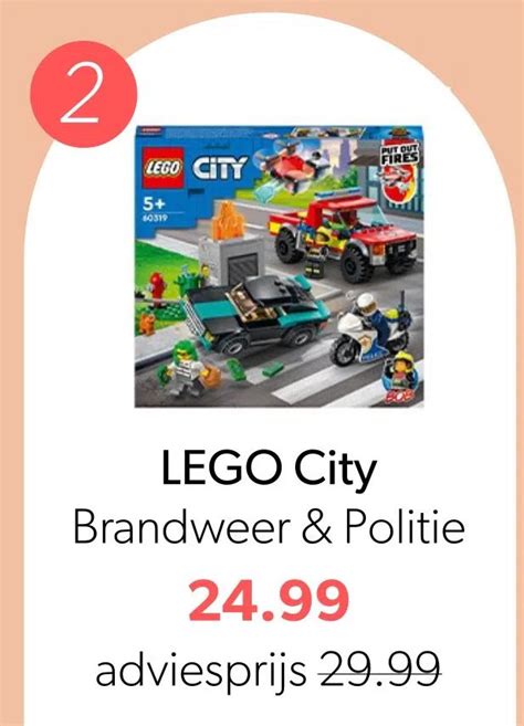 Lego City Brandweer Politie Aanbieding Bij Wehkamp