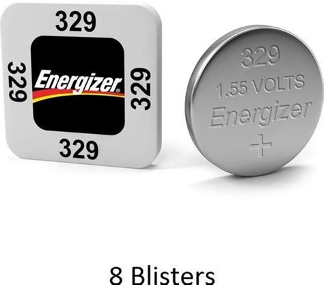 8 Stuks 8 Blisters A 1 Stuk Energizer Zilver Oxide Knoopcel 329 LD 1