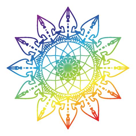 Fondo De Mandala Colorido Vector PNG Colorido Mandala Mandalas