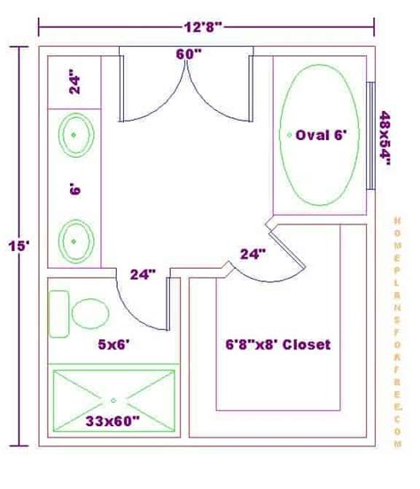 23 Master Bathroom Layouts Master Bath Floor Plans