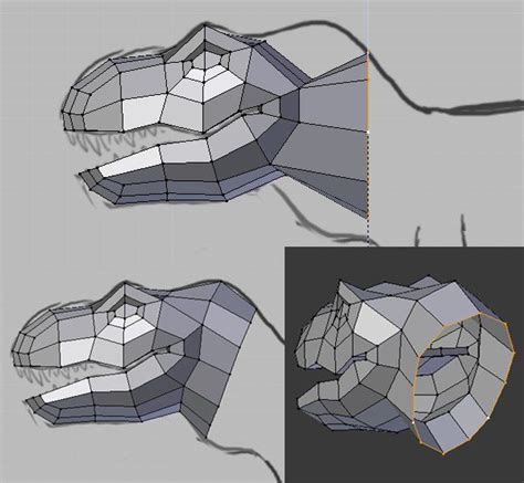 Modeling Uvmapping And Texturing A Low Poly T Rex In Blender Part 1