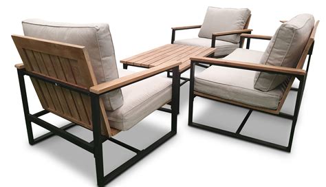 Roma Outdoor Lounge Setting with Mid Height Table — Bare Outdoors