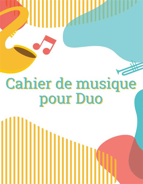 Buy Cahier De Musique Pour Duo Carnet De Partitions Vierge Pour