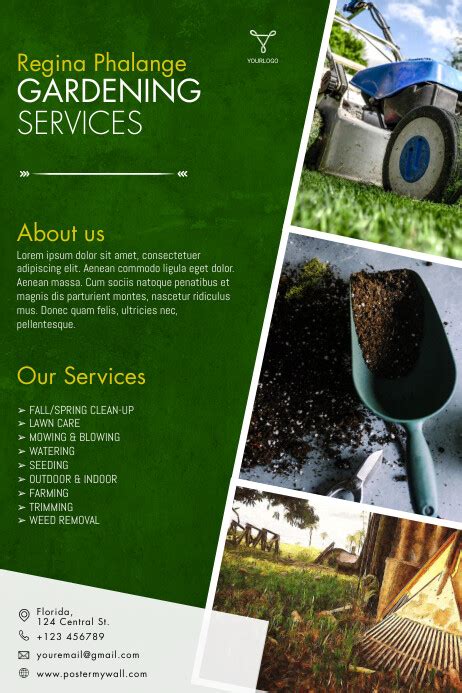 Gardening Services Flyer Template Postermywall