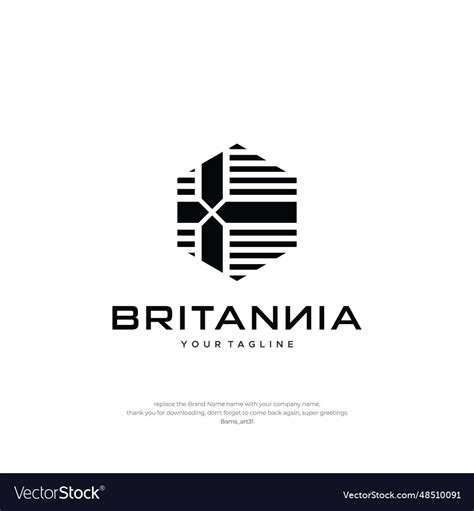 Britannia logo design creative design Royalty Free Vector