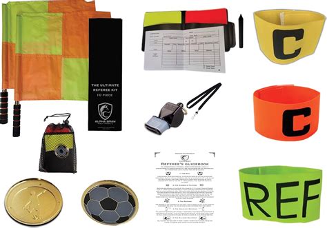 10 In 1 Soccer Referee Kit Exclusive Referee Armband Colorful