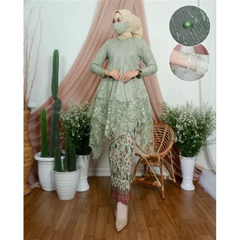 Jual Setelan Kebaya Modern Setelan Kebaya Tunik Mauri Busui