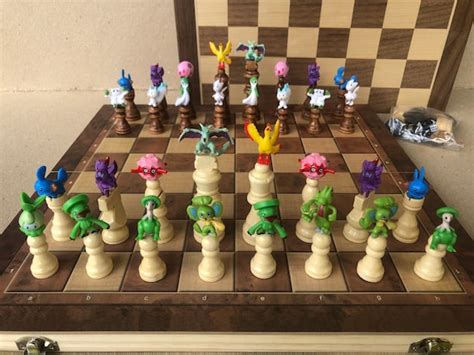 Magnetic Pokemon Chess Set Etsy Australia