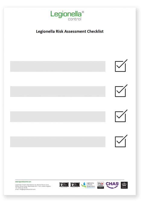 Legionella Risk Assessment Legionella Control International