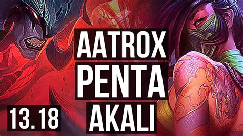 Aatrox Vs Akali Top Penta Rank Aatrox Winrate