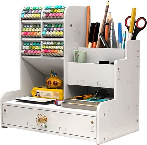 Houten Potlood Houder Bureau Organizer Multifunctionele Desktop