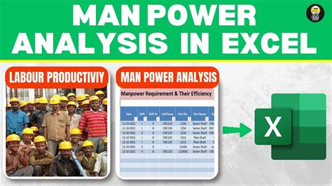 How To Calculate Labor Productivity In Excel Manpower Analysis In Excel Civil Brains Youtube