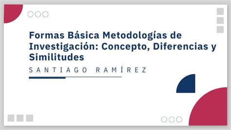 Metodologías de Investigación