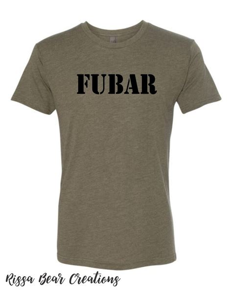 Fubar Unisex Graphic T Shirt And Tank Top Etsy