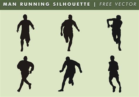 Man Running Silhouette Free Vector 94635 Vector Art at Vecteezy