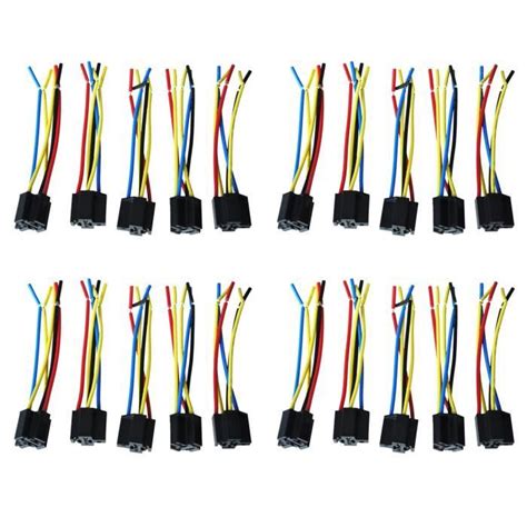 Pcs Broches Fils Cable Relais Douille Harnais Connecteur Dc V