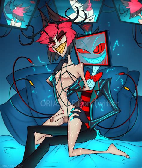 Rule 34 2boys Alastor Hazbin Hotel Arms Behind Back Arms Tied Arms Tied Behind Back Ass