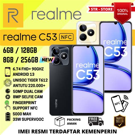 Jual REALME C53 8 256 GB GARANSI RESMI C53 6 128GB REALME C35 4 128 GB