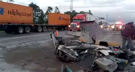 Tragedia En La México Puebla Tractocamión Se Queda Sin Frenos Y Cobra La Vida De Una Persona