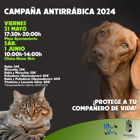 Campaña antirrábica 2024 Ayuntamiento de Venturada