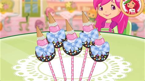 Strawberry Shortcake Bake Shop Dark Chocolate Cake Pops Fun Cooking