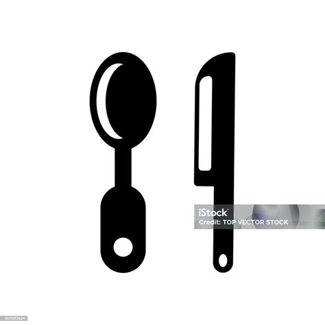 Cutlery Icon Vector Isolated On White Background Cutlery Sign Food