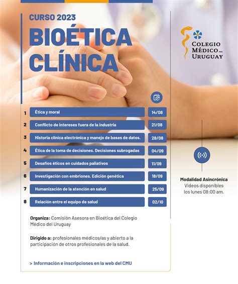 BIOÉTICA CLÍNICA MÓDULO 1 ÉTICA Y MORAL Colegio Médico del Uruguay