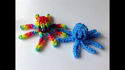 Rainbow Loom Nederlands 3d Octopus Monstertail YouTube