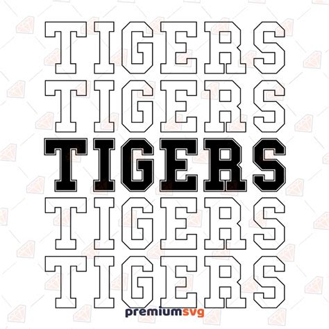 Tiger Svg Cut Files Tiger Clip Art Silhouette And Cricut