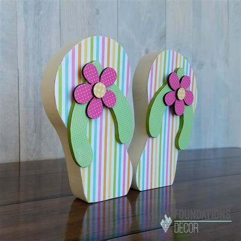 Flip Flops Summer Diy Wood Decor Fun Available At Simple Pleasures Rubber Stamps And