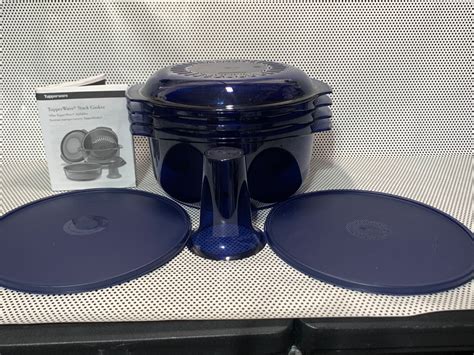 Tupperware Microwave Tupper Wave Stack Cooker Blue Etsy