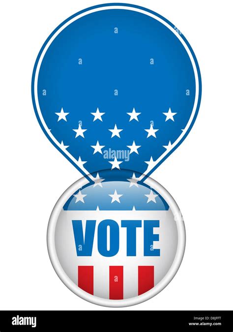 Vector United States Election Vote Button Stock Photo Alamy