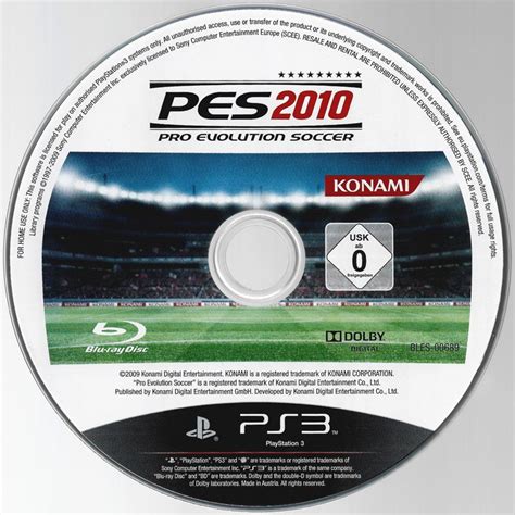 PES 2010: Pro Evolution Soccer cover or packaging material - MobyGames