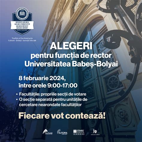 Comunitatea UBB îşi alege rectorul NEWSUBB