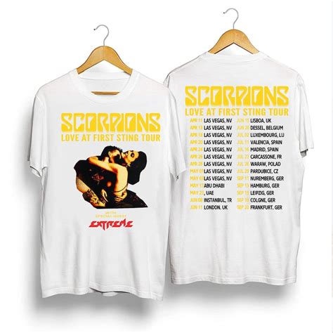 Scorpions Love At First Sting Tour 2024 Shirt Scorpions 2024 Concert Shirt Scorpions Rock Band