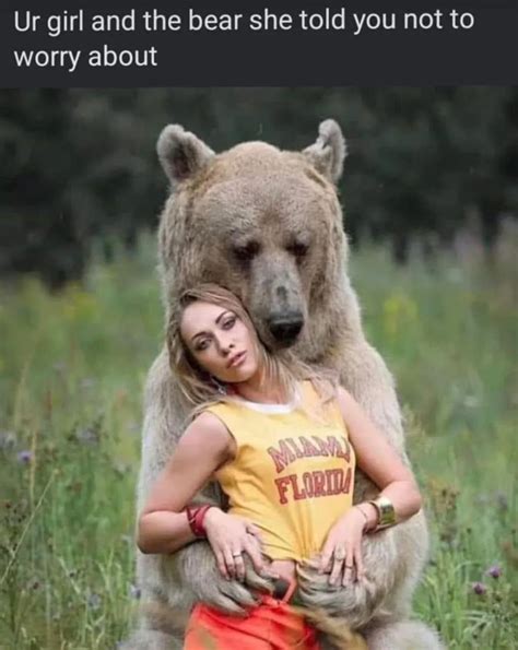 She Chose The Bear Man Or Bear In The Woods Question Know Your Meme