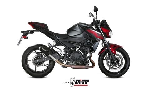 KAWASAKI Z400 Exhaust Mivv MK3 Black stainless steel K.047.SM3B - Mivv